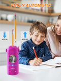 AFMAT 6-Hole Heavy Duty Electric Pencil Sharpener and Robot Pencil Sharpener