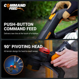 Worx Nitro 20V 13" Cordless String Trimmer with Brushless Motor, 3-in-1 Grass Trimmer Edger Mini-Mower, Lightweight Weed Trimmer