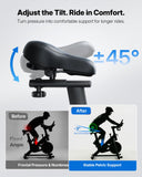 MERACH Magnetic Exercise Bike, Low Noise Stationary Bike, Easy Assembly