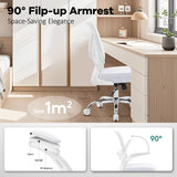 Office Chair,Ergonomic Mesh Desk Chair with Adjustable Lumbar Support,Computer Chair with Flip-up Armrests,