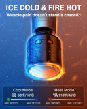cotsoco Mini Deep Tissue Massage Gun with Heat and Cold Therapy, Full-Metal Handheld Electric Massager for Muscle Pain Relief, Portable Percussion Massage Gun for Athletes and Recovery