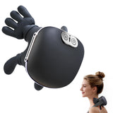 Luxulist Neck Massager for Pain Relief with Deep Tissue Massage and Heat, Bionic Hand Neck and Shoulder Massager for Back Relaxation Home Office Travel