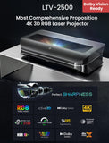 AWOL VISION LTV-2500 4K UHD Ultra Short Throw Triple Laser Projector (Fire TV Stick 4K Max included)