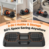 2026 Updated Adjustable Dumbbell Set of 2, 10-in-1 Weights Dumbbell Set with Storage Box, 50lbs/25lbs Adjustable Weights with Anti-slip Silicone Grip, Weight Set For Home Gym Suit both Men and Women