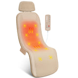 Heycool Massage Mat Full Body, Back Massager with Heat and Vibration, Massage Chair Pad, 10 Vibration Motors, 2 Heating Levels, Foldable, Gifts
