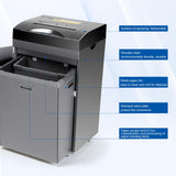 Wingwise 24 Hours Runtime Industrial Paper Shredder, 21.1 Gallons Wastebasket, 12-Sheet Micro Cut