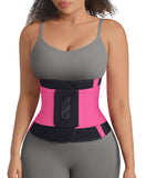 FeelinGirl Waist Trainer Belt for Women Adjustable Hook Loop Body Shaper Tummy Control Slimming Raspberry Pink XXL