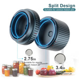 M12 Auto Stop Electric Mason Jar Vacuum Sealer - 2026 Upgrade Smart Jar Vacuum Sealer for Mason Jars with Wide and Regular 2500mAh Battery Portable Mason Jar Sealer Machine Kit