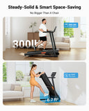 THERUN Treadmill with Incline,8.7 MPH 12% Auto Incline Treadmill,Compact Treadmill for Home,Brushless Motorized Treadmills