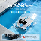 UBoter E10 Pool Vacuum,Cordless Robotic Pool Cleaner, Dual-Layer Filtration,Large Wheel for Flexible Movement, Enhanced Edge & Corner Cleaning,120-Min for Above-Ground & Flat-Bottom Pools to 860 Sq.Ft