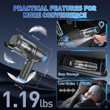 KMM Handheld Car Vacuum Cleaner, 16000PA Air Duster & Vacuum Cleaner, 120W High Power Hand Held Vacuum Cordless, Portable Vacuum Rechargeable with Multi-Nozzles & LED Light for Car, Home, Pet, Office