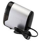 Bostitch Office QuietSharp Electric Pencil Sharpener, Heavy Duty Classroom or Office Use, Size Selector with 6 Different Sizes, Silver/Black