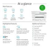 HP DeskJet Plus 4155 Wireless All-in-One Printer, Mobile Print, Scan & Copy, Instant Ink Ready