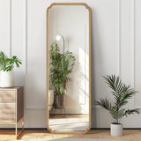 WallBeyond Full Length Mirror Wall Mounted 71"x24", Rustic Wooden Frame Floor Mirror, Large Full Body Mirror for Bedroom, Leaning or Hanging Against Wall (Natural Solid Wood)