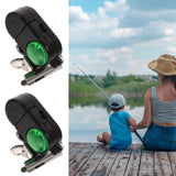 LIOOBO 4PCS Fish Alarm Bite Indicator Sound LED Fishing Alarm Waterproof Battery Powered Clip on Fishing Rod Night Fishing Supplies