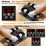 Under Desk Elliptical Machine,Electric Leg Exerciser as Seen on Tv for Seniors Adults,Portable Quiet Elliptical Exercise Machine While Sitting with 12 Adjustable Speed Auto&HR Mode for Home Office
