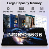 Dghrti 11 inch Tablet, Android 14 Tablets with 24(8+16)GB RAM+256GB ROM(2TB TF), Octa-Core 2.0GHz, 8000mAh Battery Dghrti