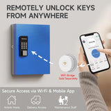 DiDiHere 32 Key Lock Box Wall Mount, Smart Key Organier Cabinet with Code