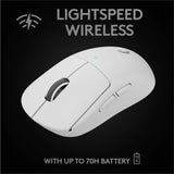 Logitech G PRO X Superlight Wireless Gaming Mouse, Ultra-Lightweight, Hero 25K Sensor, 25,600 DPI, 5 Programmable Buttons, Long Battery Life, Compatible with PC/Mac - White