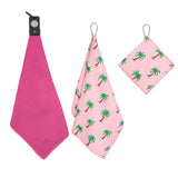 Playing It Forward Magnetic Golf Towel for Golf Bags with Clip for Men & Women, Waffle Weave Microfiber Towel, Set of 3