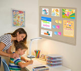 Extra Large Bulletin Board 96" x 48", Felt Pin Board, Beige Brown