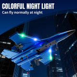 Foam RC Plane for Kids Adults Beginner, Remote Control Airplane RC Jet Helicopter Plane for Kids Adults, 2.4GHz Remote Control Fighter Toys with Gyro Stabilizer Easy to Fly Outdoor Toy for Kids Boys