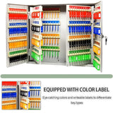 Wall-Mounted Key - Key Cabinet for 320 Keys, Secure Key Sto Box, Key ment Solut for Home & Office