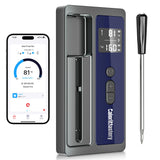 Wireless Meat Thermometer: 500FT Bluetooth Smart Meat Thermometer for Cooking and Grilling, CaloriMastery Digital Food Thermometer with Ultra-Thin Probe
