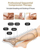 FIT KING Leg Massager for Circulation and Pain Relief, Air Compression Leg and Foot Massager to Relieve Pain Swelling Edema with 2 Size Extensions- Great Gift for Wife Mom and Friend