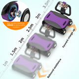FIAMERMOR 2026 AB Roller Wheel - 4 wheel elbow support abdominal wheel automatic rebound abdominal fat burning weight loss core training equipment home/gym (Purple)