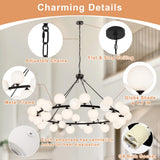 Dining Room Chandelier 60 Inch Sputnik Chandeliers for High Ceilings Large