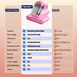 Teant Mattress Vacuum Bed Vacuum Cleaner with 253.7nm UV-C Light, Hyper Helix Motor with 16kPa Strong Suction & 33000 RPM/Min Tapping, HEPA Filter, 149℉ Heat & Ultrasonic & Anion for Bed and Pet