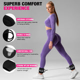 HOXWC Ankle Resistance Bands with Cuffs, Ankle Bands for Working Out, Glute Workout Equipment, Portable Cable for Glutes Workouts, Kick Back Ankle Straps