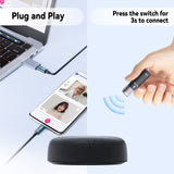 Conference Speaker and Microphone, USB Speakerphone with 10 Mics, 360° Pickup & Noise Reduction, Portable Conference Room ZHUOSHENG