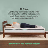 Kin By Tuft & Needle Medium Firm 10" Adaptive Foam Queen Mattress in a Box, Cooling Pressure Relief, Balanced Support, 100 Night Trial, Fiberglass-Free, CertiPUR-US, 10-Year Limited Warranty