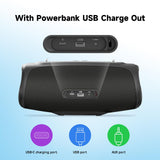 TAZATA Portable Loud Bluetooth Speaker, 90W (Peak) Large Subwoofer Speakers Wireless Bluetooth 5.3 with Powerbank USB Charge Out,Rugged Outdoor for Party,Beach,Golf,Pool,Shower,Valentines Day Gifts