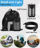 2026 Upgraded Portable Shower for Camping, Rechargeable Camping Shower with Intelligent LED Display, 10 Spray Modes, IPX7 Waterproof Outdoor Camp Pump for Hiking, Travel, Car, Pet
