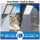 BIRITALO 240W Parking Lot Light LED, 36000LM Dusk to Dawn Wall Mount 4Pack