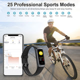 Zeacool Fitness Tracker with 24/7 Heart Rate, Blood Oxygen Blood Pressure Sleep Monitor, Activity Trackers 5 ATM Waterproof,Step Calorie Counter Pedometer Health Smart Watch for Women Men (Black)