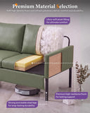 TYBOATLE Faux Leather Small Couch Loveseat, 2 Seater Sofa for Small Spaces