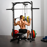 RitFit Smith Machine Power Rack with LAT-Pull Down System