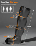 DEKEMASTER Air Compression Leg Massager for Circulation and Pain Relief, Professional Full Leg Compression Boots for Massage Therapy with Adjustable 9 Intensities, Recovery Boots for Women Men