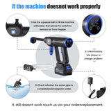 Cordless Portable Cleaning Tools, Brushless Portable Power Machine with LCD Display,100 Levels Adjustable,2×21VRechargeable Batteries 6-in-1 Nozzle Sprayer for Car,Patio,RV,Fence & Yard Cleaning