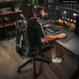 Armless Home Office Chair, Desk Chair with Wheels, Adjustable Height Reading Chair