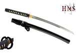 Hand Forged Folded Steel Musashi Wakizashi, Full Tang Samurai Sword