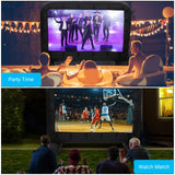 20Ft Inflatable Projector Screen Outdoor Movie Screen Support with Quiet Air Blower and Storage Bag Front and Rear Projection Easy Set Up 160 Degree Large Viewing Angle Perfect for Movie Party Night