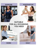 Waist Trainer Belt for Women Workout Cincher Tummy Control Trimmer Corset Shapewear Segmented Postpartum Band, L Tan
