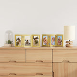 decorUhome Gold Triple 5x7 Picture Frame Vertical, MDGD08