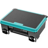 Curalk Over-Ground Robotic Pool Cleaner,Solar Powered Pool Vacuum,24H/7D Continuous Cleaning, 180-um, 3L Filtration Basket,APP Support, Automatic Pool Skimmer Robot,APP Support (Black-Blue)