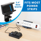 Mount-It! Desk Clamp Power Strip, 3 Outlets & 3 USB Ports